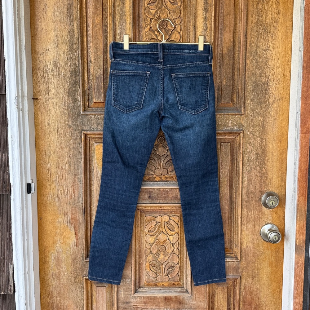 Bundle of 2x Current/Elliott Dark Wash + Black Denim Jeans Size 23 - Picture 5 of 13